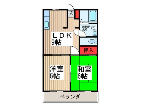 ムーンハイツの物件間取画像